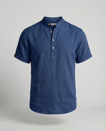 Men's V-Neck Polo Shirt | Short Sleeve Casual Top 8
