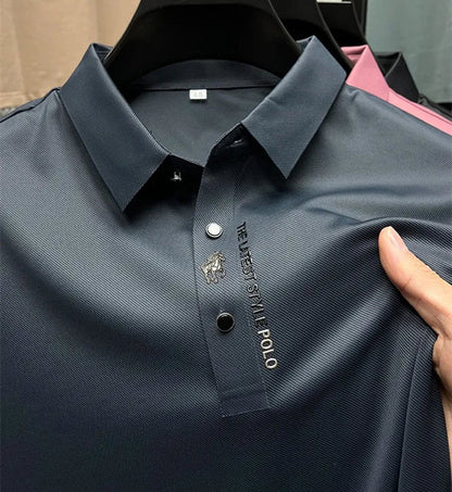 Men's Wrinkle-Free Polo Shirt | Comfortable Stretch Design 0