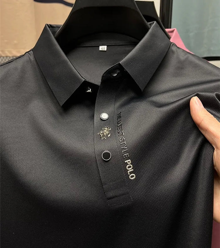 Men's Wrinkle-Free Polo Shirt | Comfortable Stretch Design 3