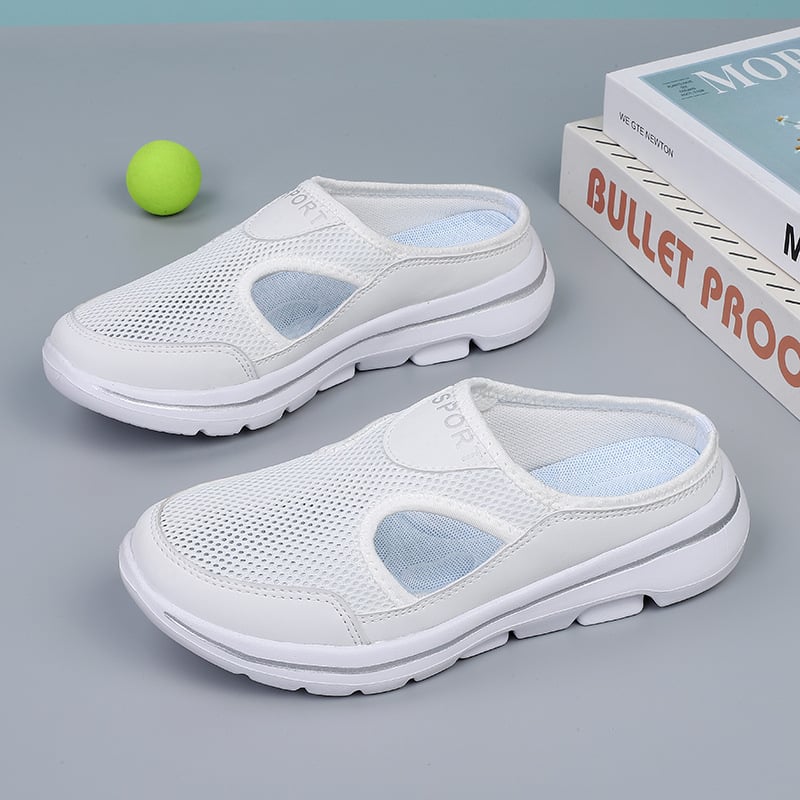 Mesh Slip-On Mules with Side Cutouts | Women's Footwear 4