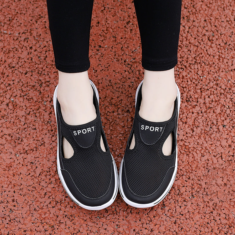 Mesh Slip-On Mules with Side Cutouts | Women's Footwear 8