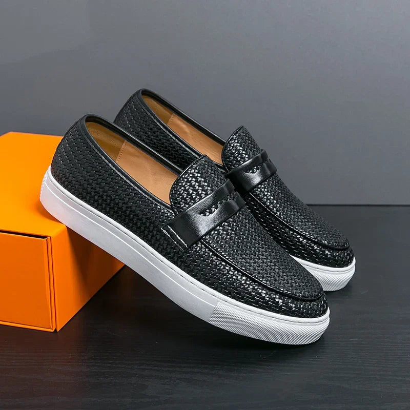 Moccasin Slip-On | Men’s Shoe Black Size 42 Synthetic 0