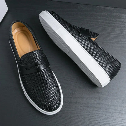 Moccasin Slip-On | Men’s Shoe Black Size 42 Synthetic 1
