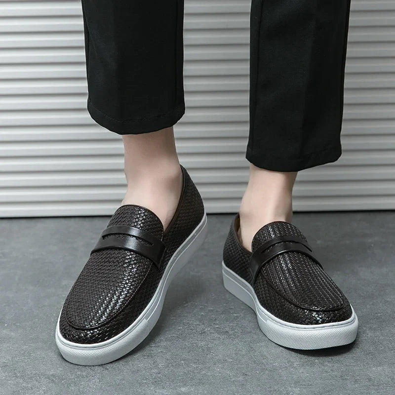 Moccasin Slip-On | Men’s Shoe Black Size 42 Synthetic 3