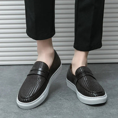 Moccasin Slip-On | Men’s Shoe Black Size 42 Synthetic 3
