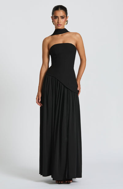 Modern Mya Strapless Long Dress | Elegant Evening Gown 11