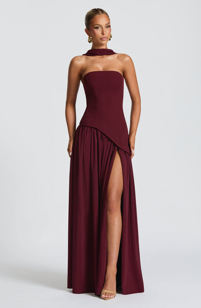 Modern Mya Strapless Long Dress | Elegant Evening Gown 13