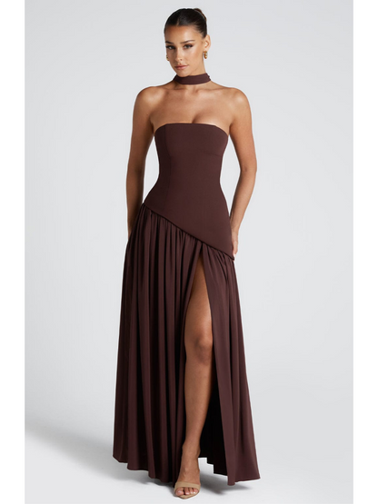 Modern Mya Strapless Long Dress | Elegant Evening Gown 5
