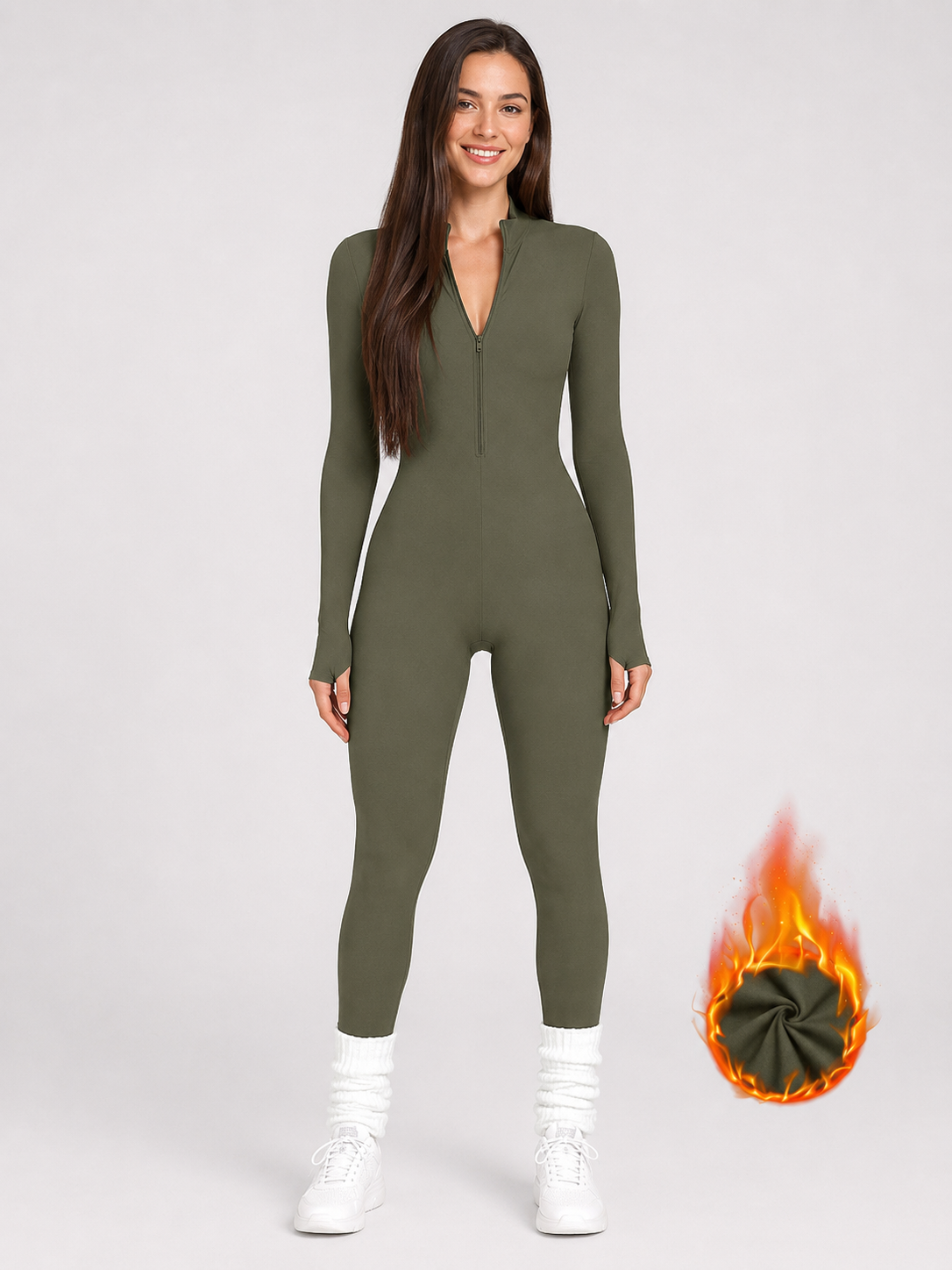 Modern Waffle Thermal Plush Jumpsuit | Women's Winter Wear 12