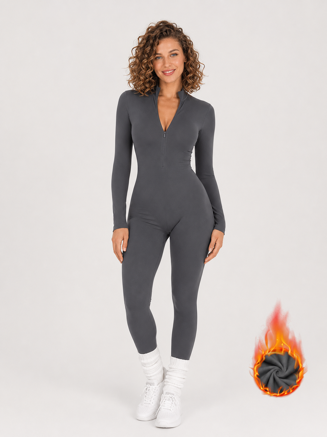 Modern Waffle Thermal Plush Jumpsuit | Women's Winter Wear 14