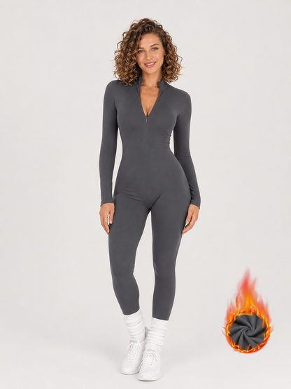 Modern Waffle Thermal Plush Jumpsuit | Women's Winter Wear 14