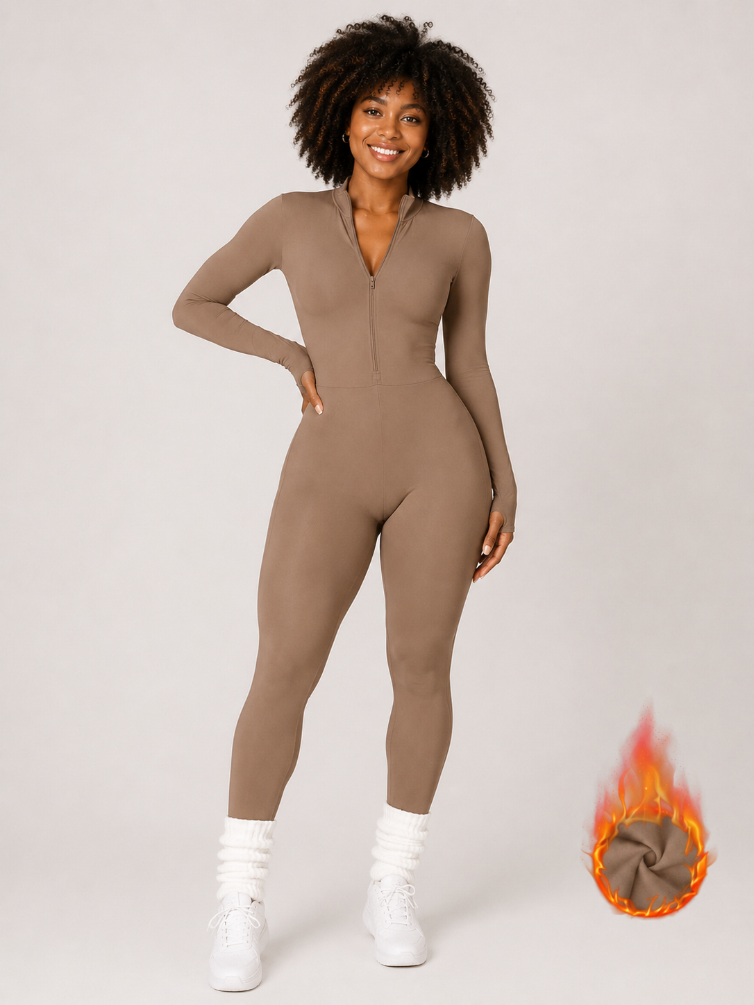 Modern Waffle Thermal Plush Jumpsuit | Women's Winter Wear 9
