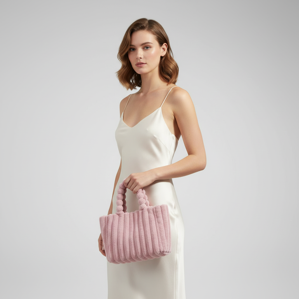 Plush Faux Fur Handbag | Women's Stylish Accessory