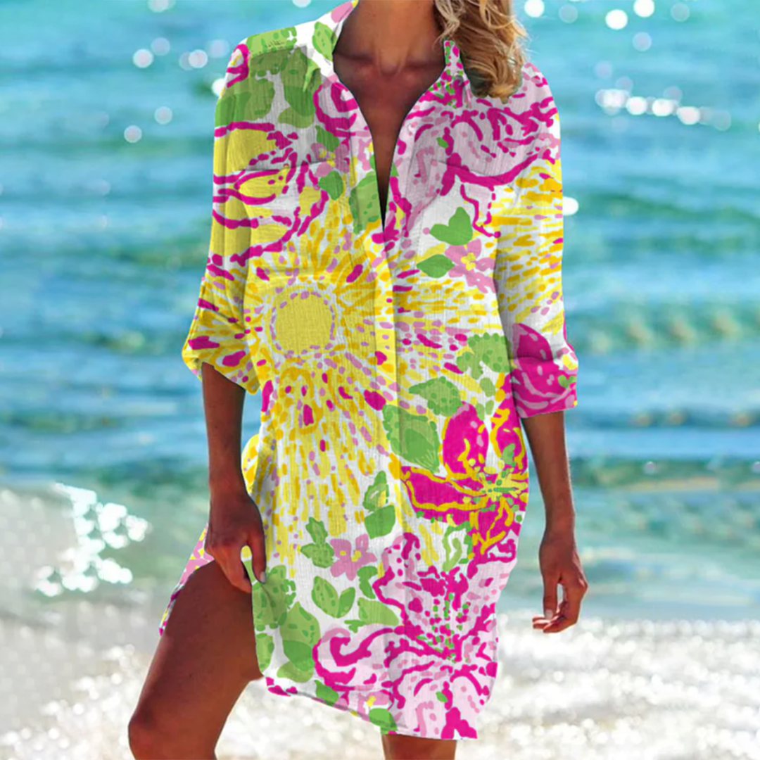 Remi | Relaxed White Shirt Dress for Women 8