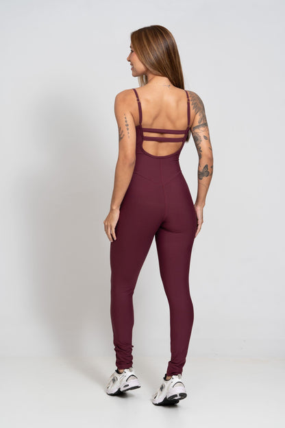 Ruby Fitness Jumpsuit | Athletic Wear Wine Size S Polyamide 1