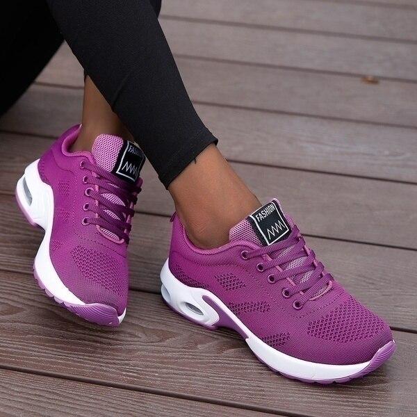 RunAlign | Women's Orthopedic White Sneakers for Walking 12