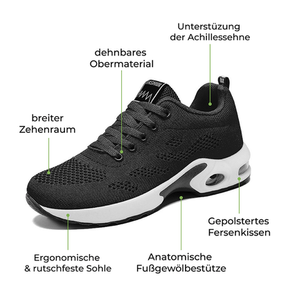 RunAlign | Women's Orthopedic White Sneakers for Walking 4