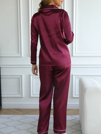 Satin Pajama Set for Women | Elegant Lounge Set 3
