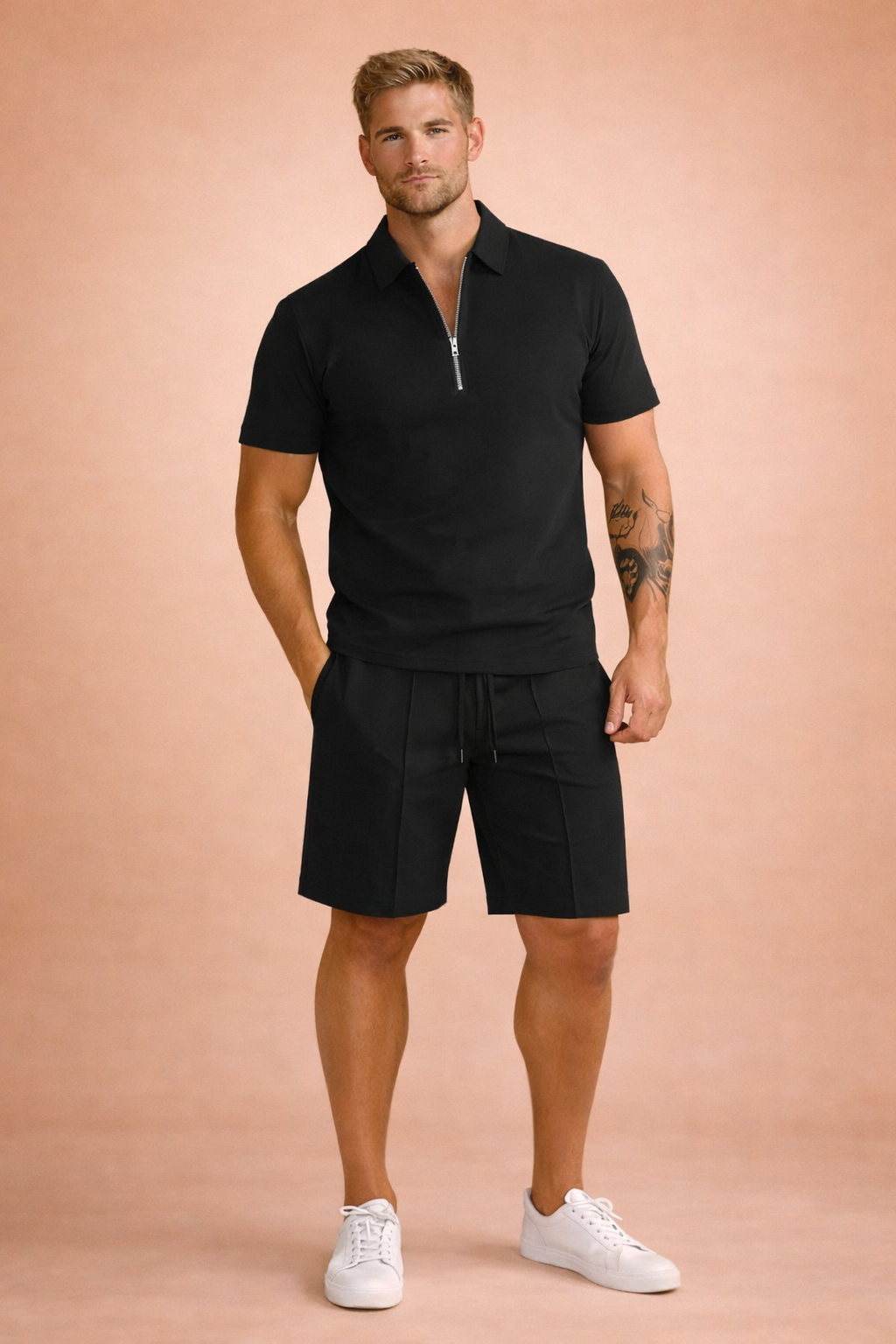 Sebastian | Men's Casual Polo and Shorts Set 1