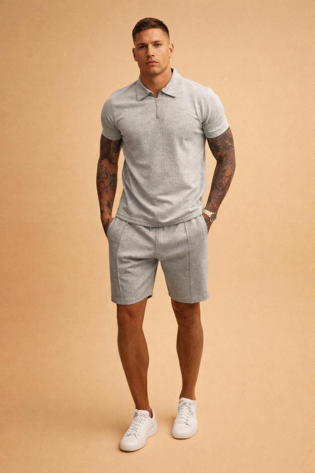 Sebastian | Men's Casual Polo and Shorts Set 7