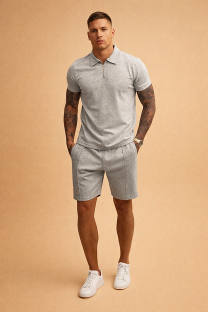Sebastian | Men's Casual Polo and Shorts Set 7