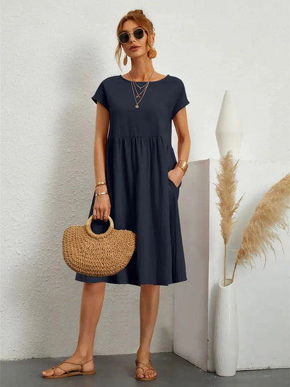 Seraphine | Women's Midi Dress with Pockets and Lightweight Fabric 5