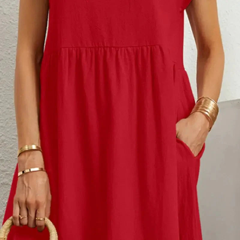 Seraphine | Women's Midi Dress with Pockets and Lightweight Fabric 6