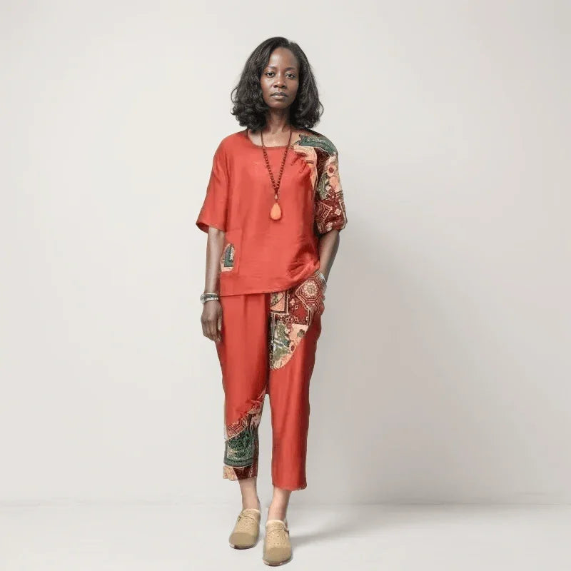 Serenata Cotton Linen Set | Lightweight Women's Outfit 1