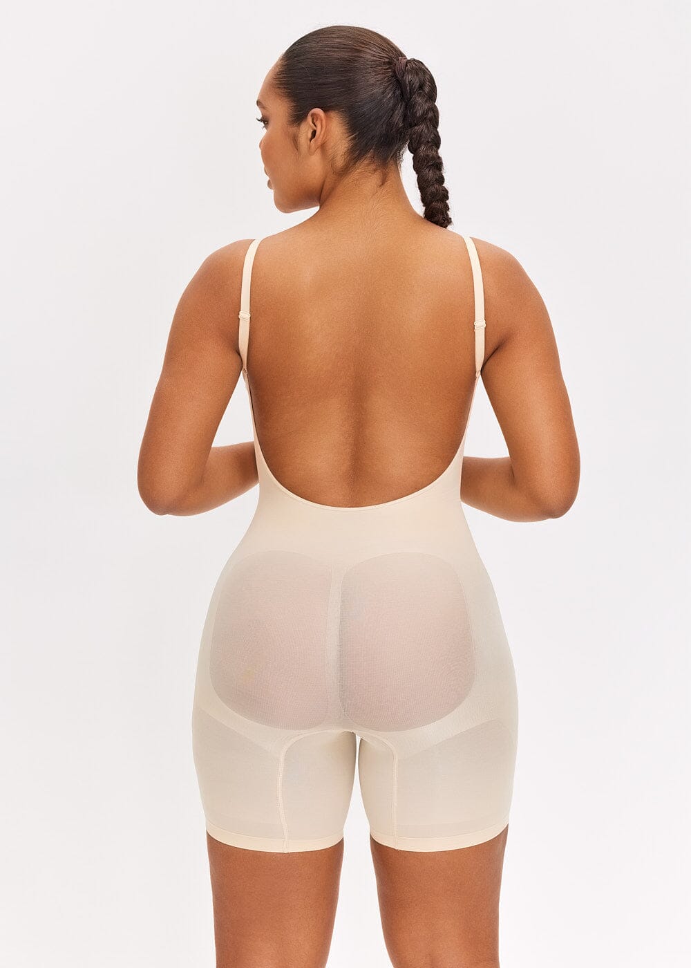 Slim Fit Open Back Shape Wear Bodysuit | Body Shaper 10