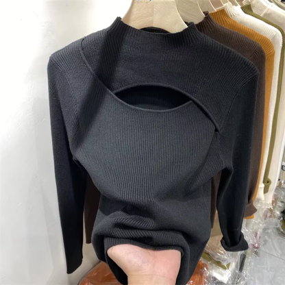 Slim Fit Ribbed Knit Sweater | Women's Winter Top 5