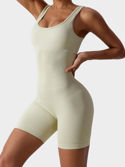 Slim Ribbed Shaping Romper | Modern Fit Training Suit 2