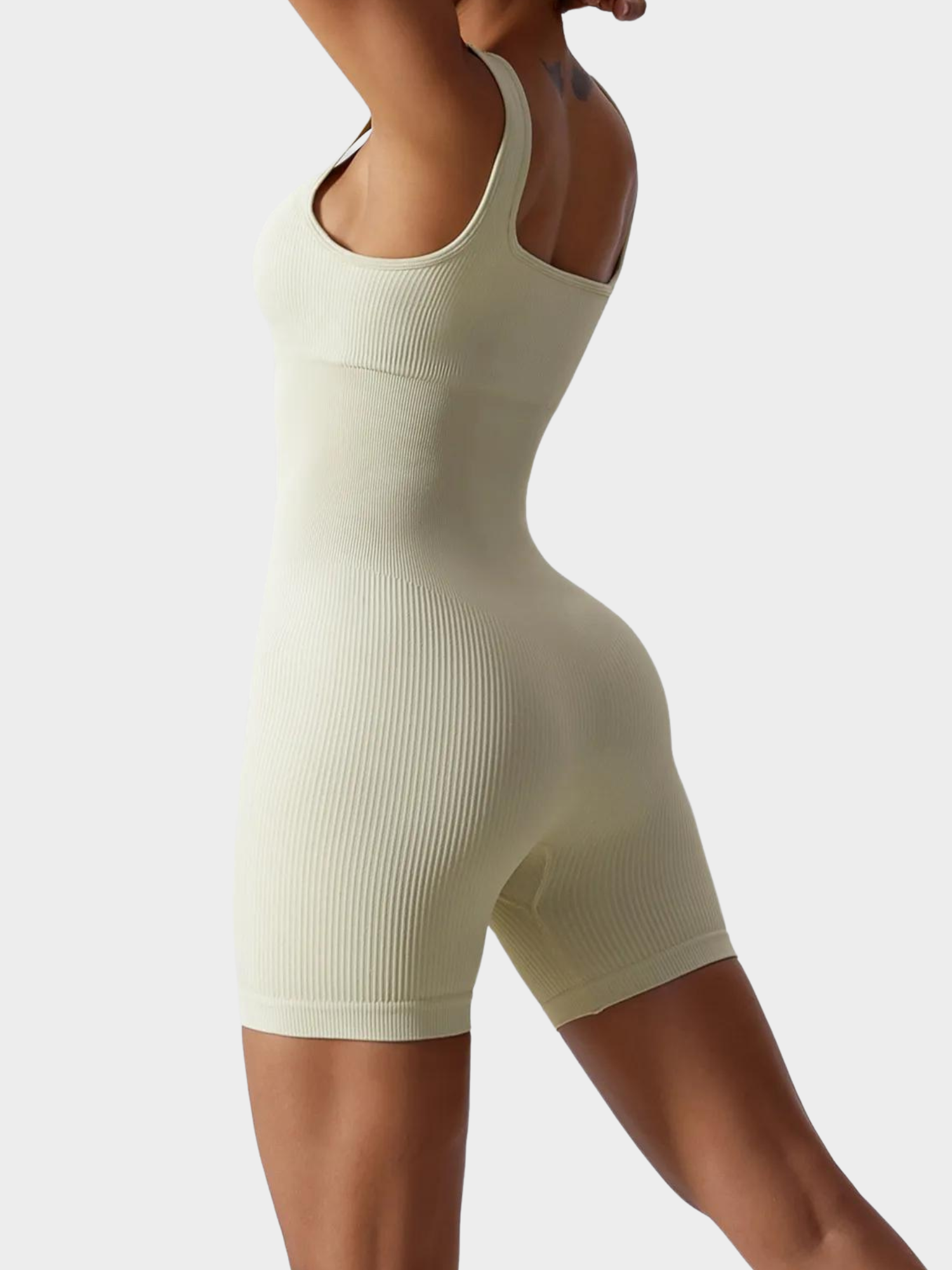 Slim Ribbed Shaping Romper | Modern Fit Training Suit 3