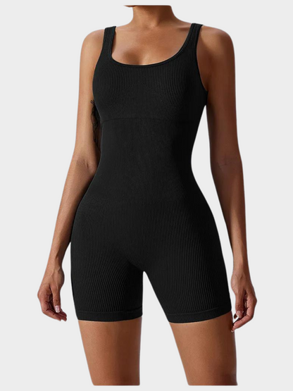 Slim Ribbed Shaping Romper | Modern Fit Training Suit 6