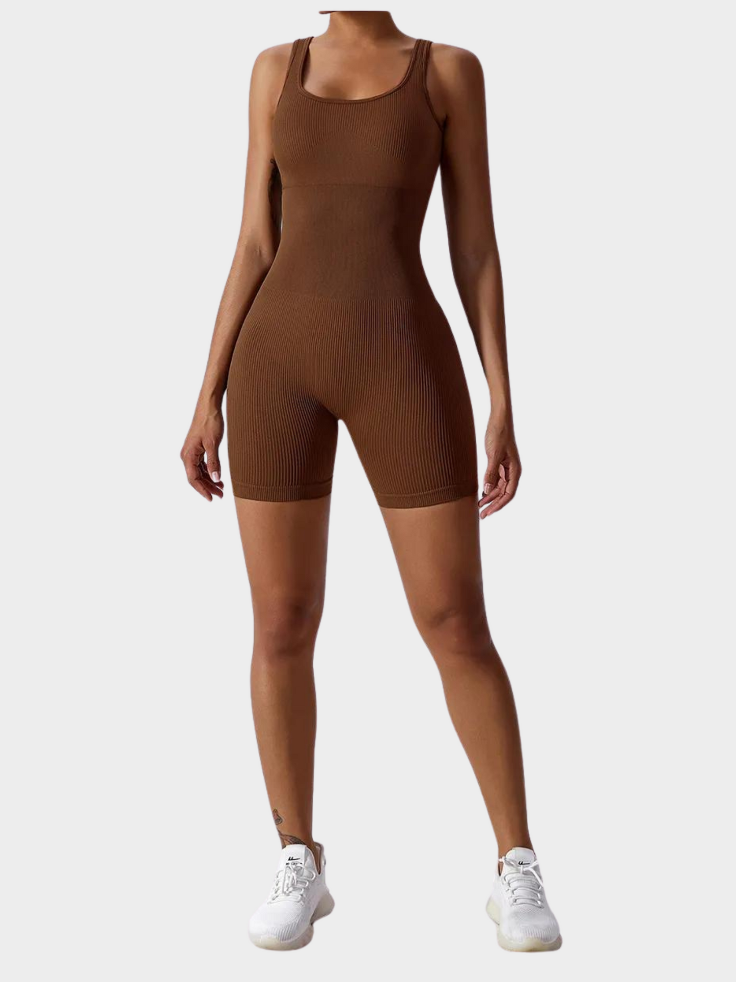 Slim Ribbed Shaping Romper | Modern Fit Training Suit 7