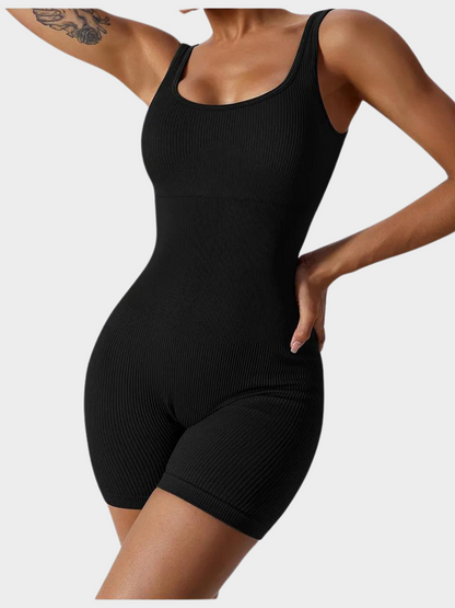 Slim Ribbed Shaping Romper | Modern Fit Training Suit 8
