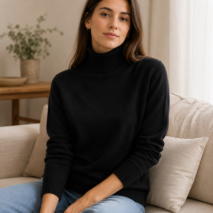 Soft Knitted Turtleneck Blouse | Women's Winter Top 2