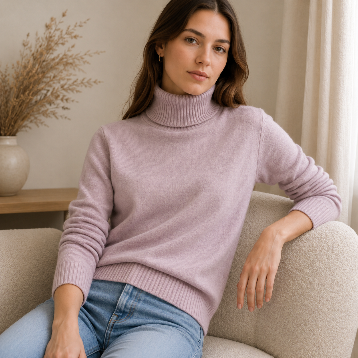 Soft Knitted Turtleneck Blouse | Women's Winter Top 3