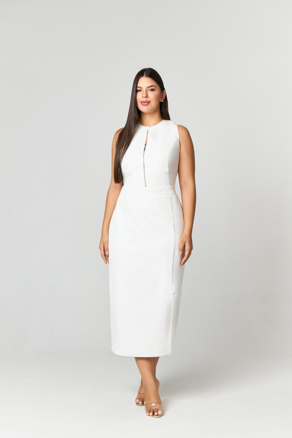 Sophisticated Black Midi Dress | Midi Clothes Size M Cotton Blend 0