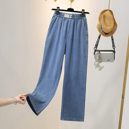 Stefan Ice Silk Denim Jeans | Loose Fit Wide Leg Pants 1