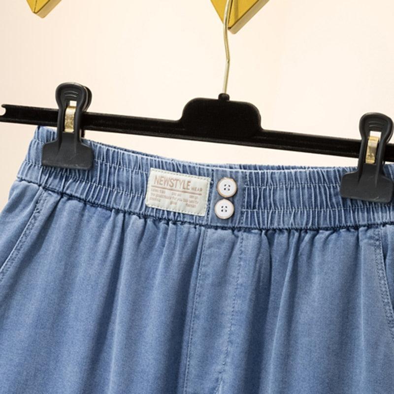Stefan Ice Silk Denim Jeans | Loose Fit Wide Leg Pants 3