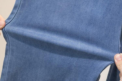 Stefan Ice Silk Denim Jeans | Loose Fit Wide Leg Pants 4