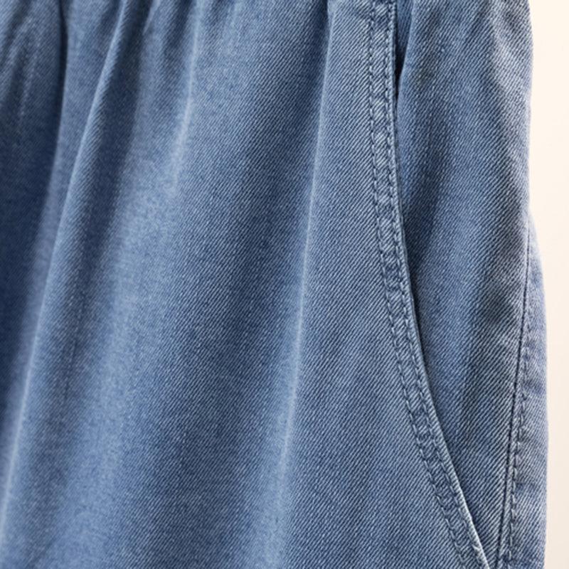 Stefan Ice Silk Denim Jeans | Loose Fit Wide Leg Pants 5