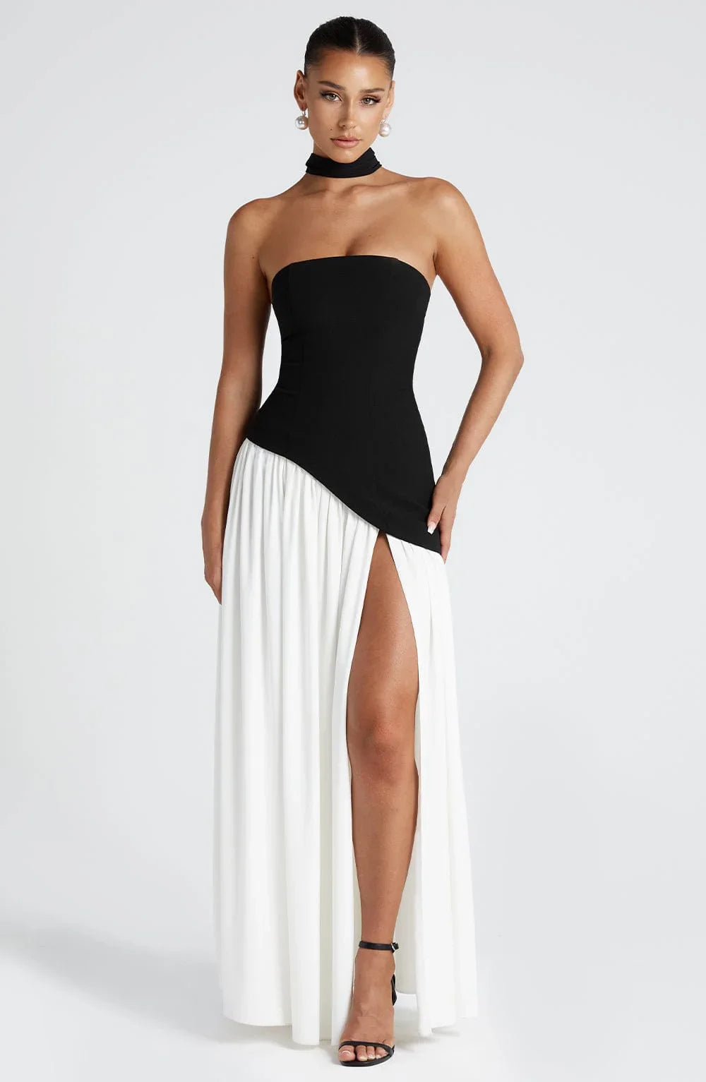 Strapless Corset Dress with Scarf Detail | Corset Dress 10
