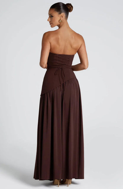Strapless Corset Dress with Scarf Detail | Corset Dress 3