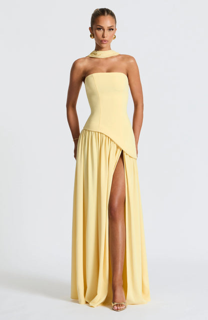 Strapless Corset Dress with Scarf Detail | Corset Dress 8