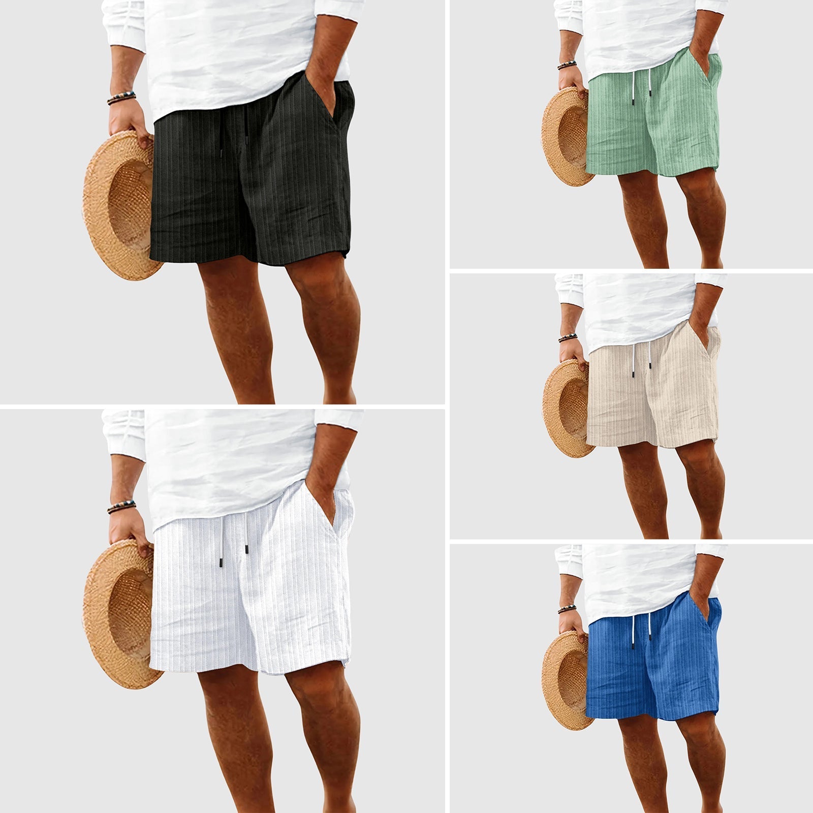 Sunset Striped Shorts | Women's Lightweight Casual Wear 5
