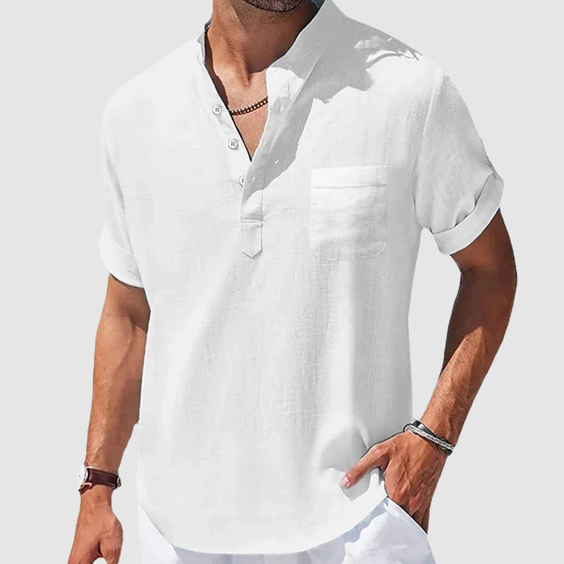 Sunwalk Henley Shirt | Men's Short Sleeve Casual Shirt 2