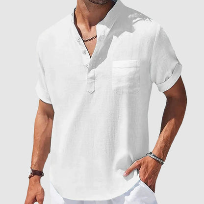 Sunwalk Henley Shirt | Men's Short Sleeve Casual Shirt 2