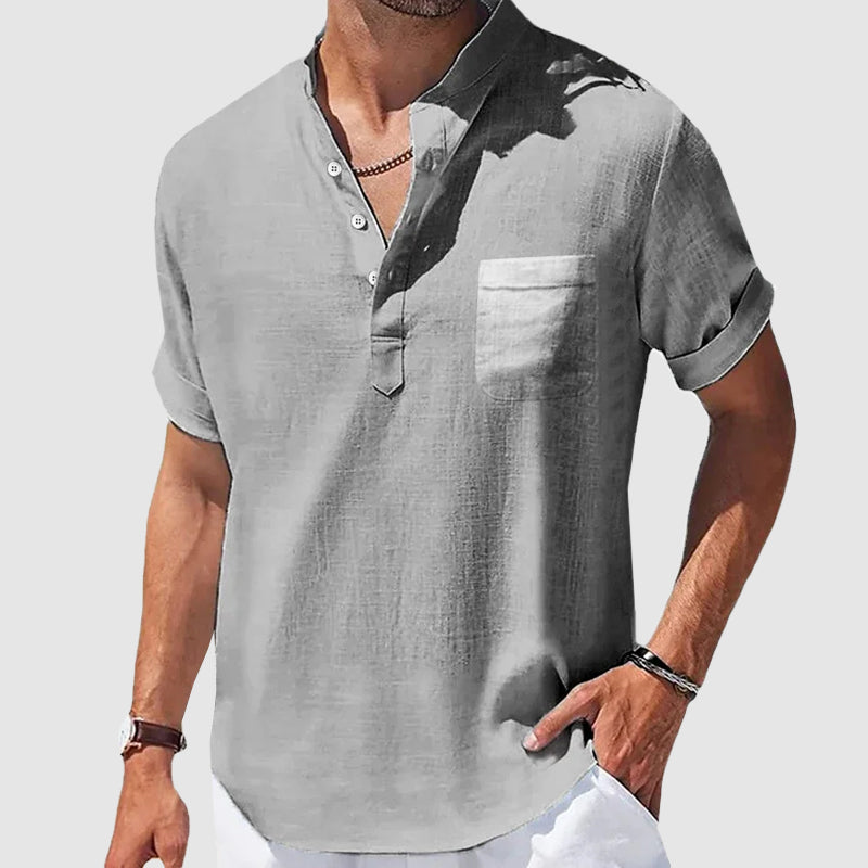 Sunwalk Henley Shirt | Men's Short Sleeve Casual Shirt 3