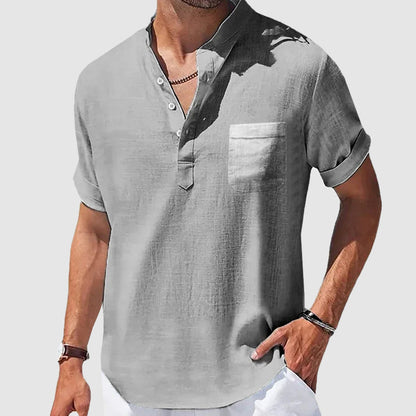 Sunwalk Henley Shirt | Men's Short Sleeve Casual Shirt 3
